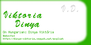 viktoria dinya business card